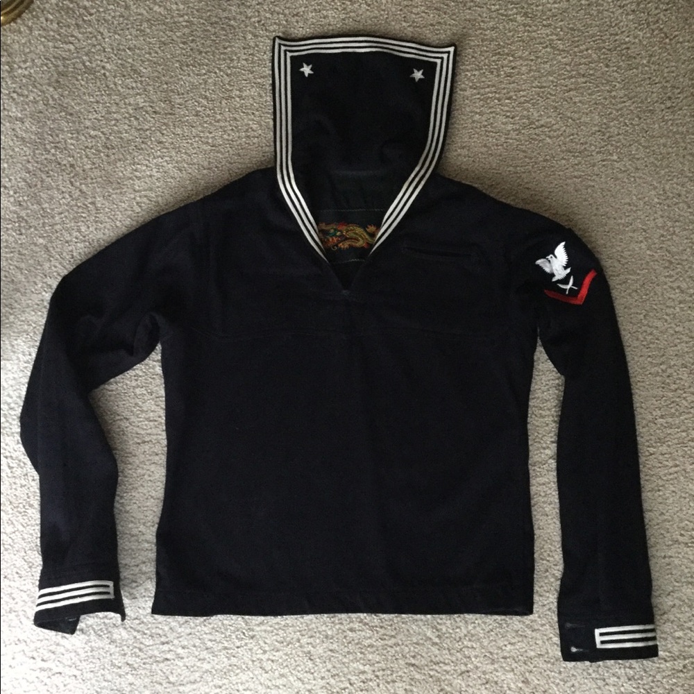 Seafarer Naval Embroidered Shirt Jacket Pullover